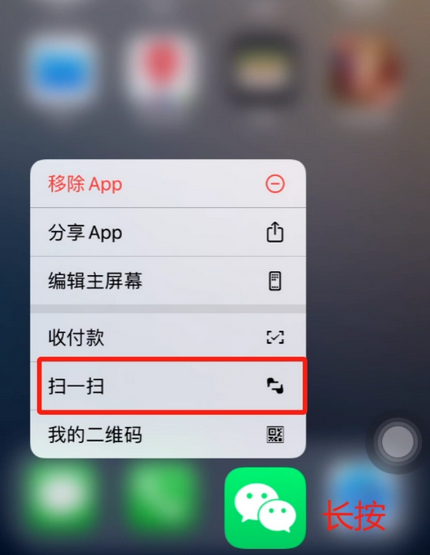 桥东苹果手机维修分享iPhone 15如何快速打开扫一扫 