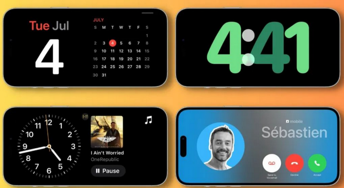 桥东苹果手机维修分享iOS17横屏充电待机显示有什么好处 