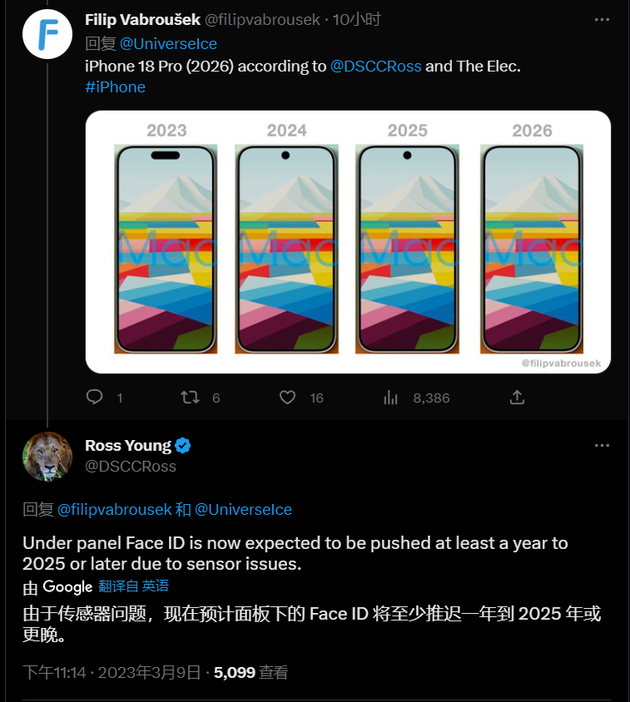 桥东苹果手机维修分享:屏下Face ID有什么优势？iPhone何时会有屏下Face ID？ 