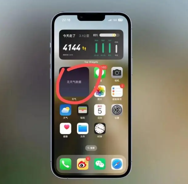 桥东苹果手机维修分享:iOS16主屏幕天气小组件无法正常工作怎么办？ 