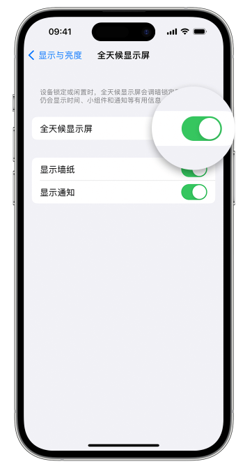 桥东苹果14维修店分享如何自定义 iPhone 14 Pro 常亮显示屏 