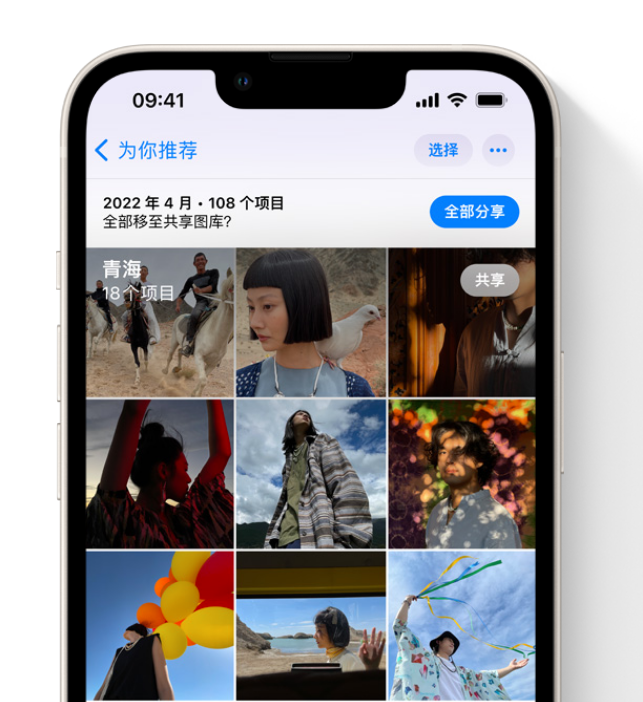 桥东苹果维修网点分享在 iPhone 上使用共享图库 